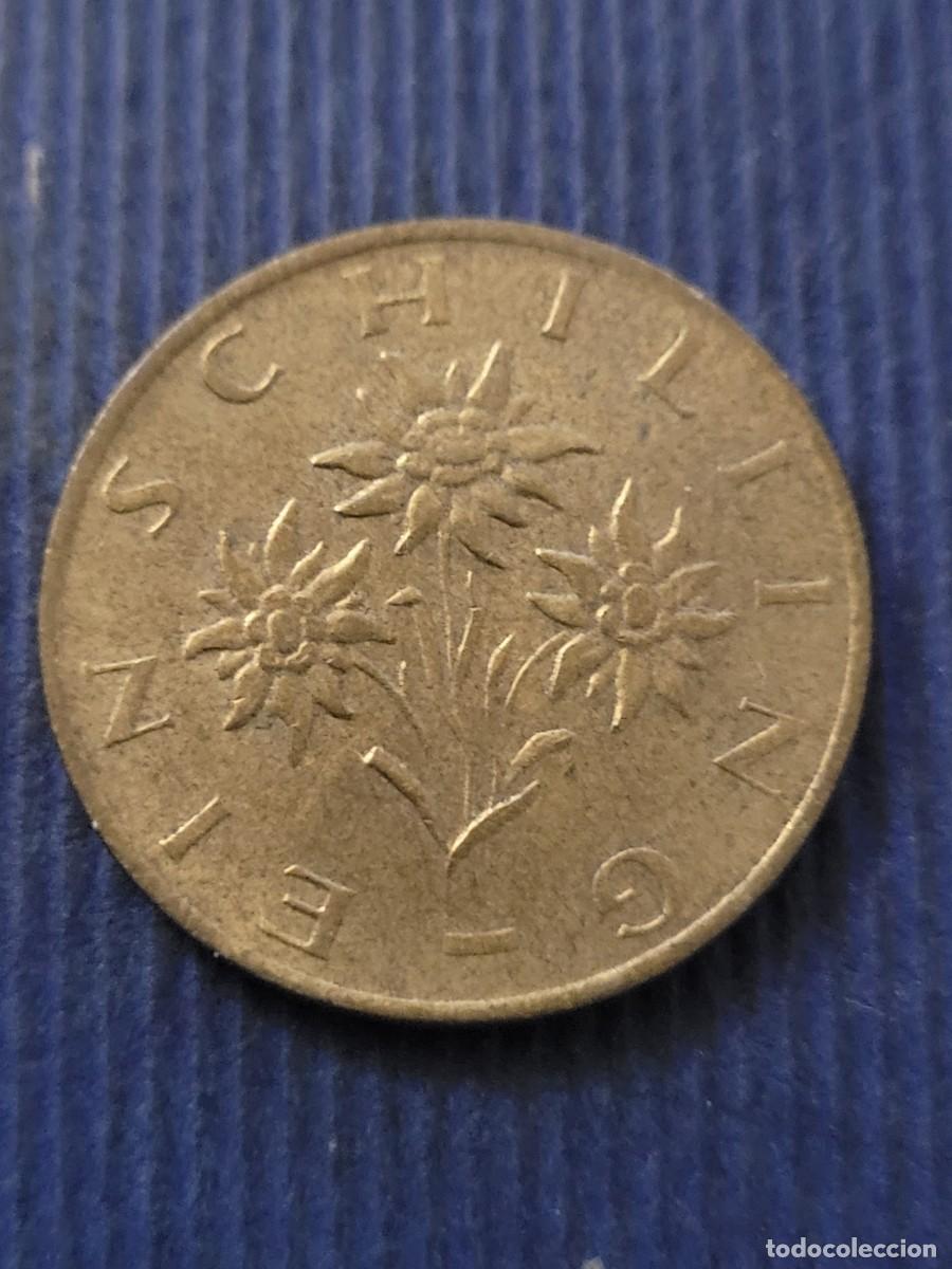 Monedas antiguas de Europa: Moneda 1 chel&iacute;n 1990 Austria