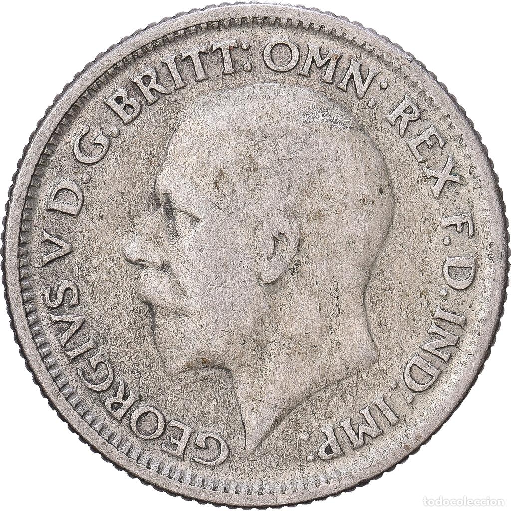 Monedas antiguas de Europa: [#1168218] Gran Breta&ntilde;a, George V, 6 Pence, 1929, Plata, BC+, KM:832