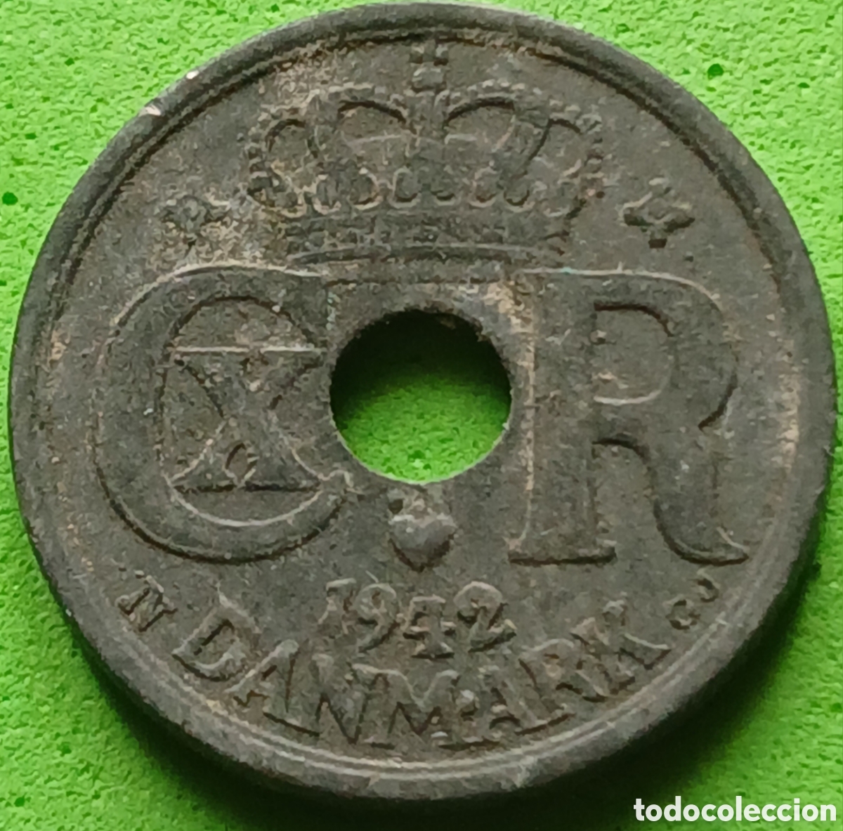 Monedas antiguas de Europa: Dinamarca 10 ore 1942 km#822a