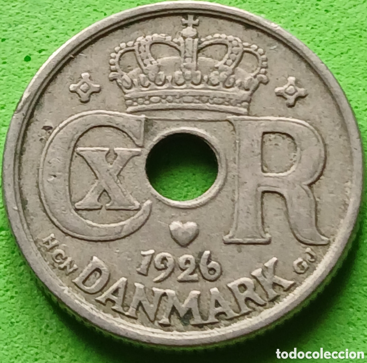 Monedas antiguas de Europa: Dinamarca 10 ore 1926 km#822