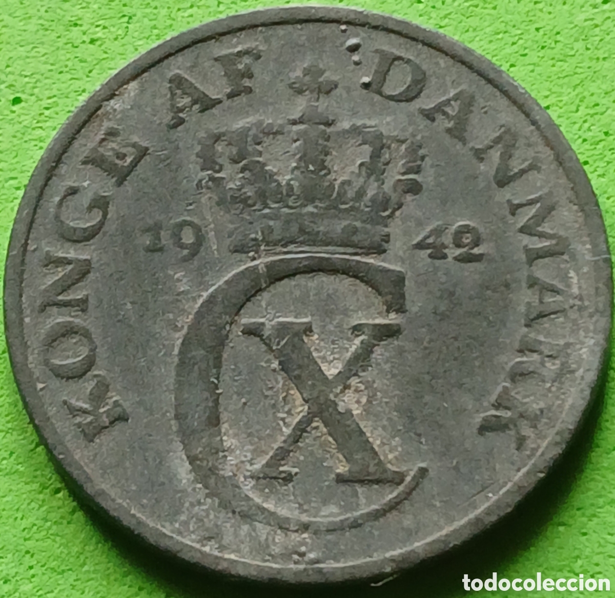 Monedas antiguas de Europa: Dinamarca 2 ore 1942 km#833a