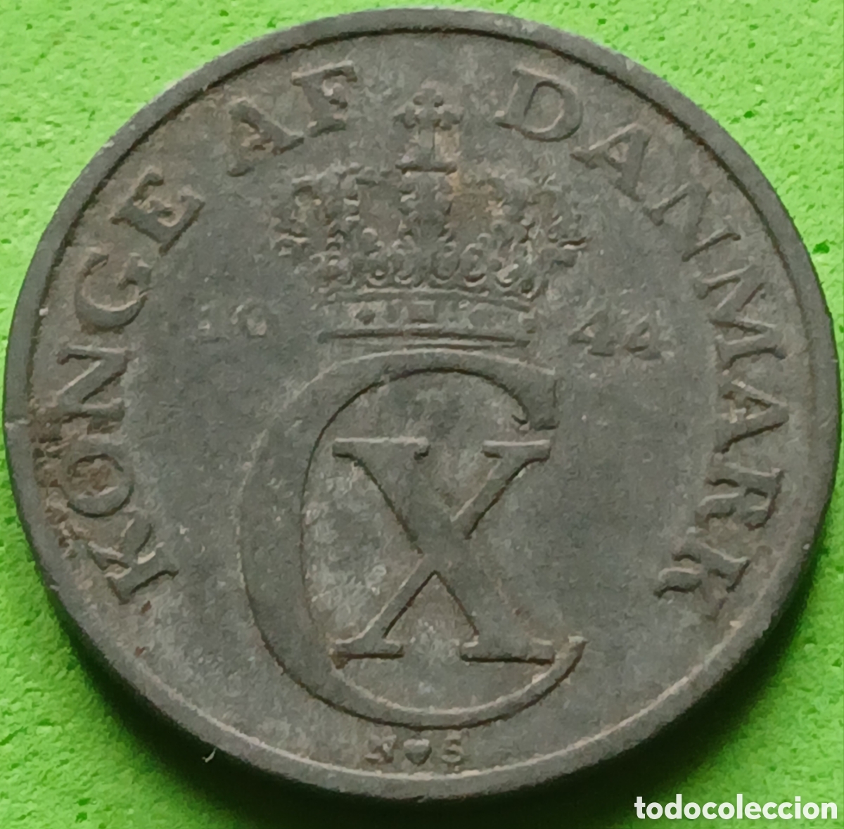Monedas antiguas de Europa: Dinamarca 2 ore 1944 km#833a