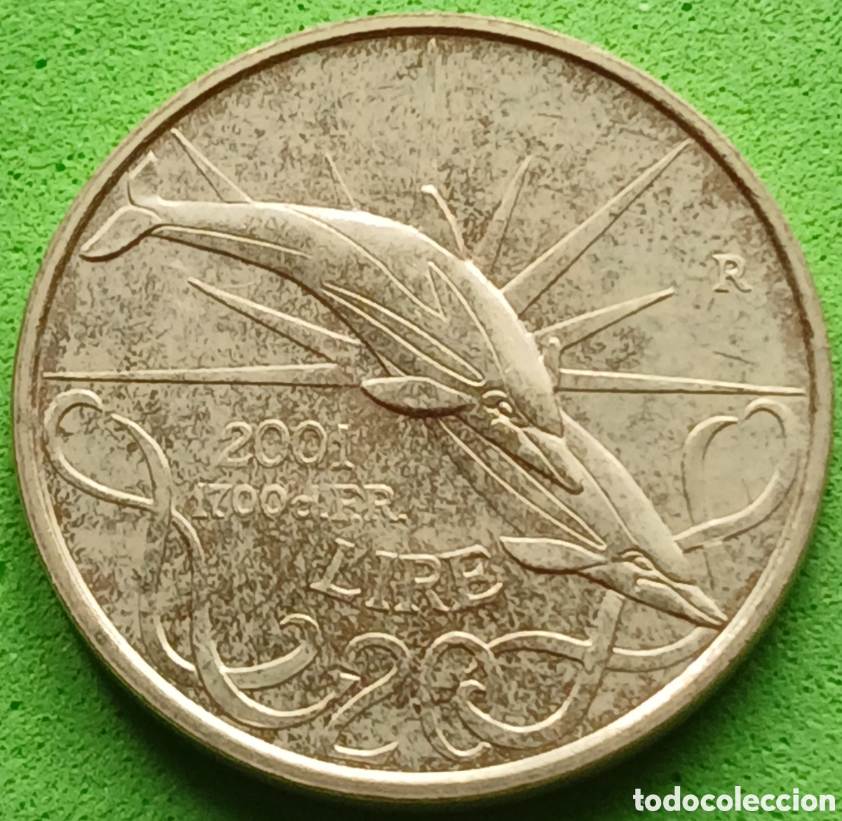 Monedas antiguas de Europa: San Marino 20 liras 2001 km#425 poco com&uacute;n!!