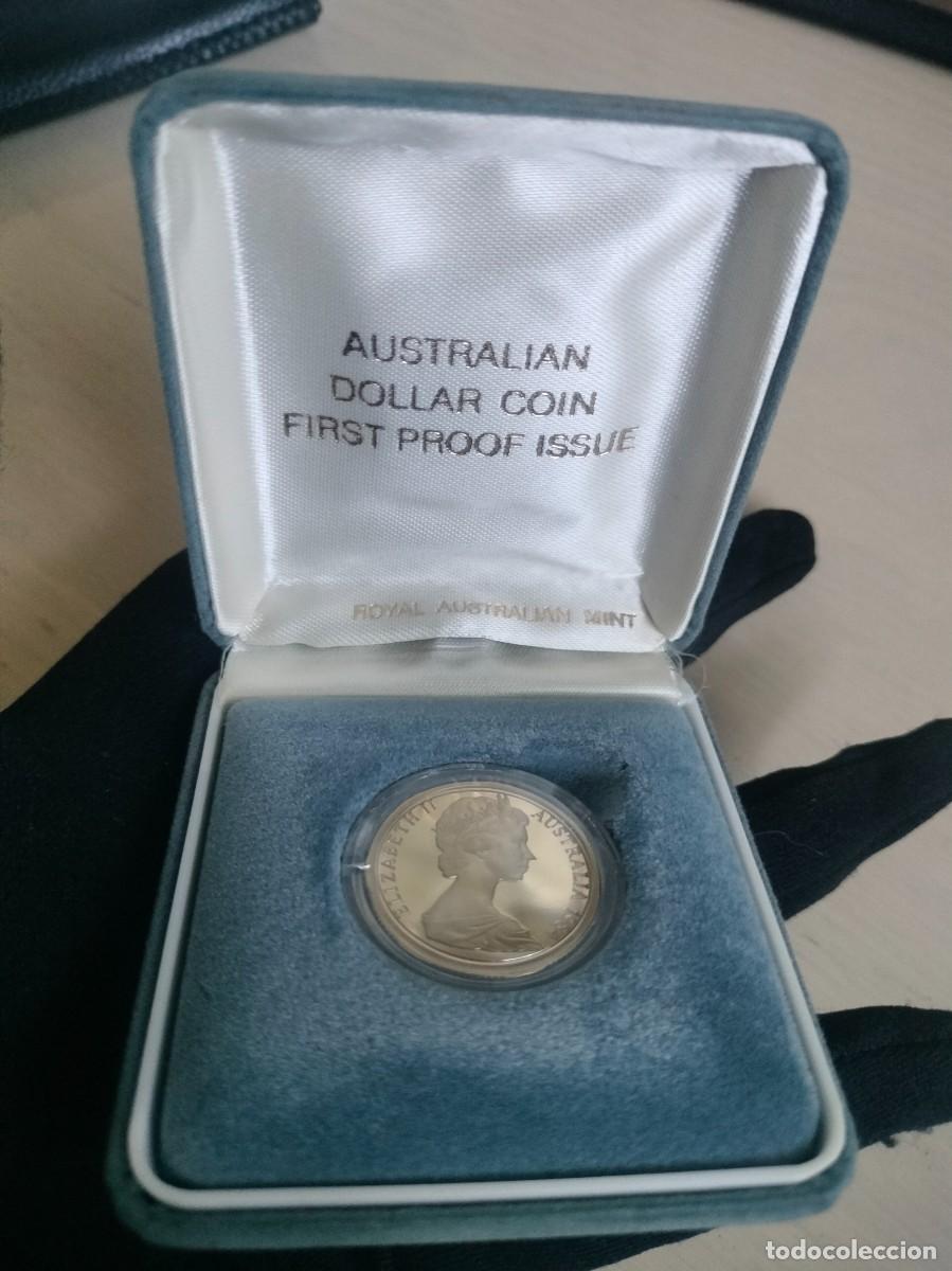 Monedas antiguas de Europa: Moneda 1 D&oacute;lar Australia &rdquo;First Proof Issue&rdquo; (1984) - Estuche Original Royal