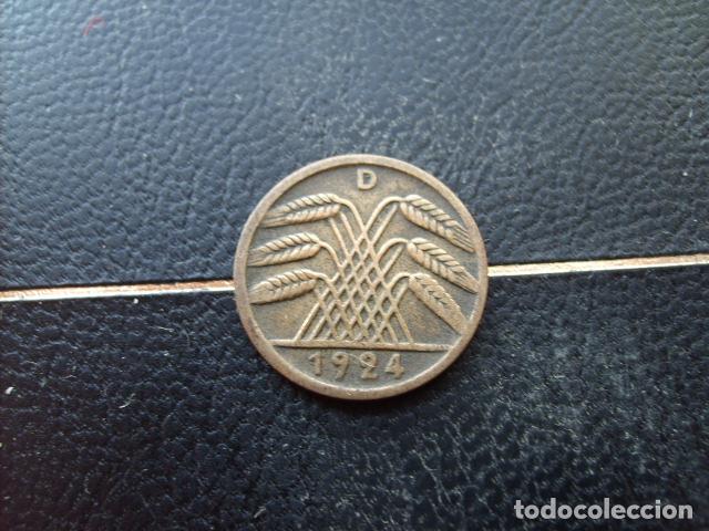 Monedas antiguas de Europa: ALEMANIA ( REP. DE WEIMAR ) 5 RENTENPFENNIG 1924 D