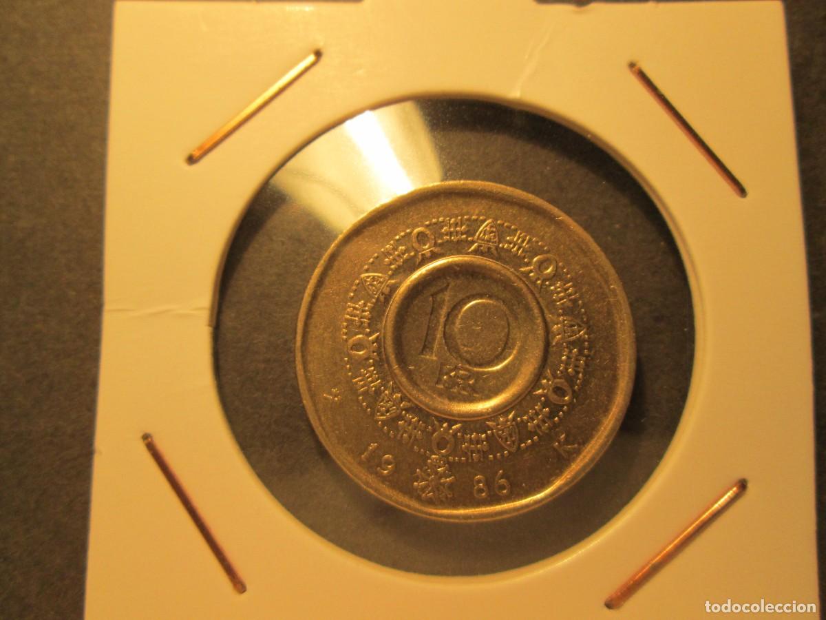 Monedas antiguas de Europa: 10KR NORUEGA A&Ntilde;O 1986