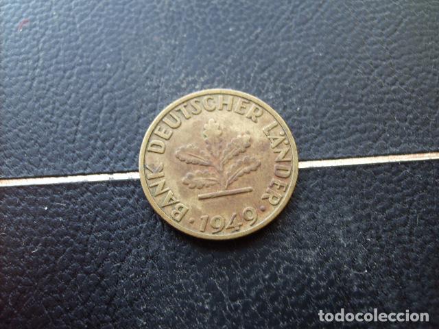 Monedas antiguas de Europa: ALEMANIA ( BANCO ALEMAN ) 5 FENNIG 1949 D