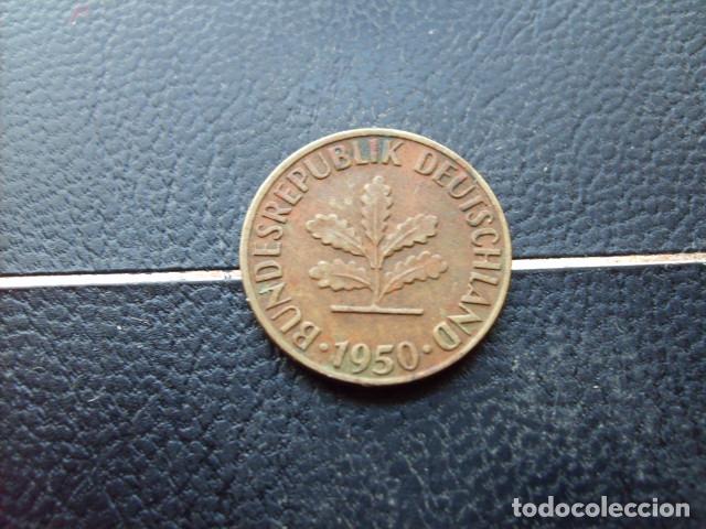 Monedas antiguas de Europa: ALEMANIA ( REP. FEDERAL ) 5 FENNIG 1950 D