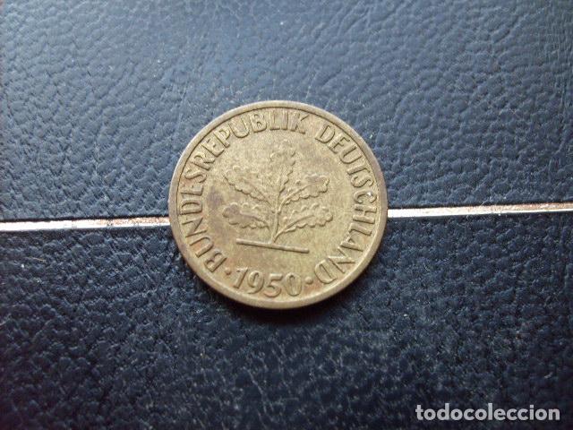 Monedas antiguas de Europa: ALEMANIA ( REP. FEDERAL ) 5 FENNIG 1950 F
