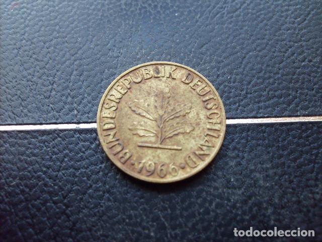 Monedas antiguas de Europa: ALEMANIA ( REP. FEDERAL ) 5 FENNIG 1966 D