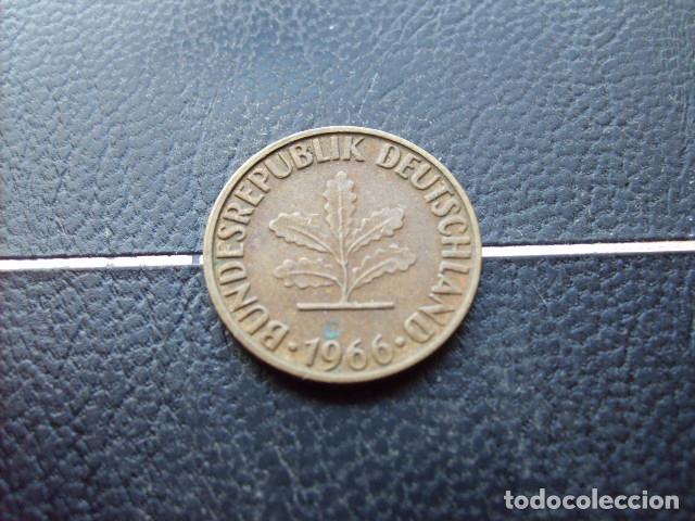 Monedas antiguas de Europa: ALEMANIA ( REP. FEDERAL ) 5 FENNIG 1966 F