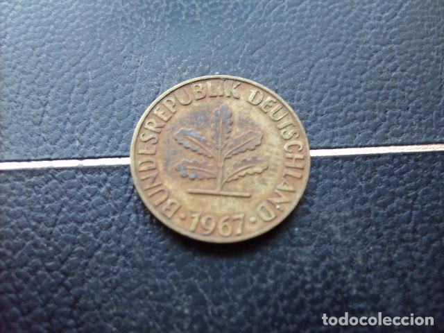 Monedas antiguas de Europa: ALEMANIA ( REP. FEDERAL ) 5 FENNIG 1967 D