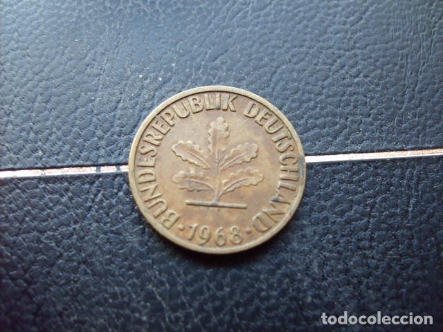Monedas antiguas de Europa: ALEMANIA ( REP. FEDERAL ) 5 FENNIG 1968 F