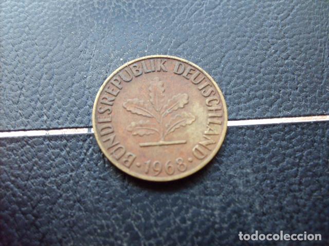 Monedas antiguas de Europa: ALEMANIA ( REP. FEDERAL ) 5 FENNIG 1968 G
