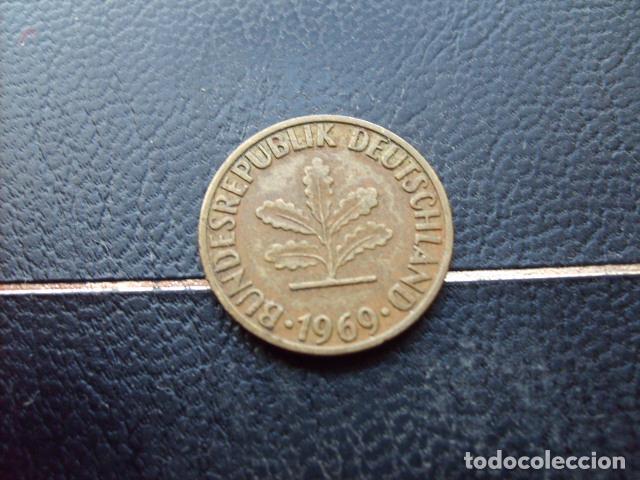 Monedas antiguas de Europa: ALEMANIA ( REP. FEDERAL ) 5 FENNIG 1969 D