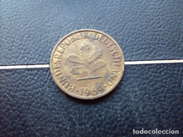Monedas antiguas de Europa: ALEMANIA ( REP. FEDERAL ) 5 FENNIG 1969 G