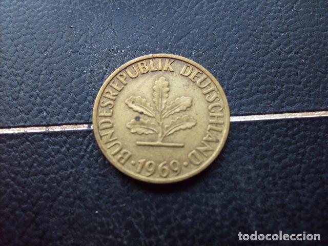 Monedas antiguas de Europa: ALEMANIA ( REP. FEDERAL ) 5 FENNIG 1969 J