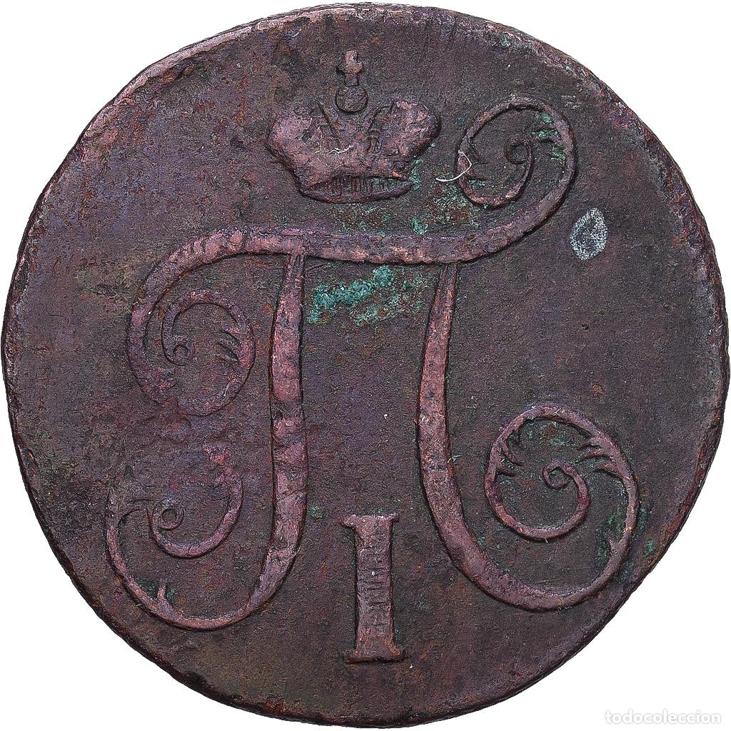 Monedas antiguas de Europa: [#1168267] Rusia, Pavel I, Kopek, 1797, Saint Petersburg, Cobre, BC, KM:94.2