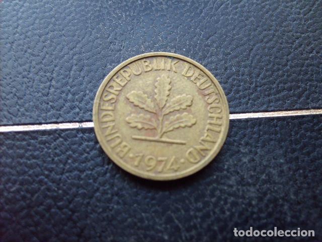 Monedas antiguas de Europa: ALEMANIA ( REP. FEDERAL ) 5 FENNIG 1974 D