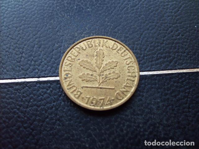 Monedas antiguas de Europa: ALEMANIA ( REP. FEDERAL ) 5 FENNIG 1974 F