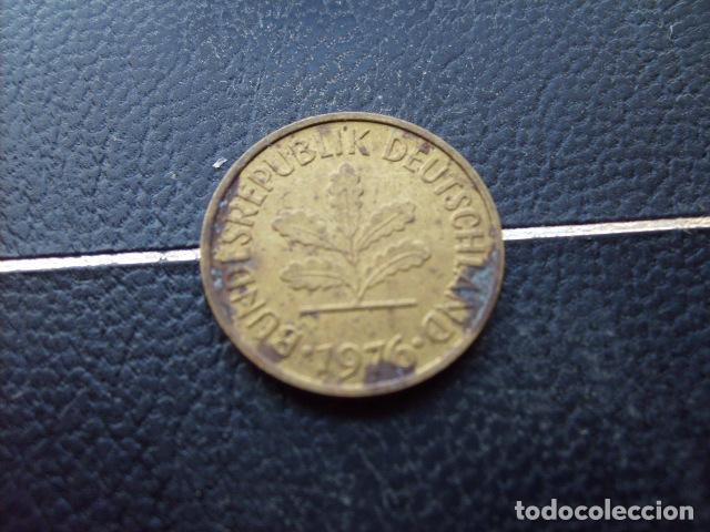 Alte M&uuml;nzen aus Europa: ALEMANIA ( REP. FEDERAL ) 5 FENNIG 1976 G