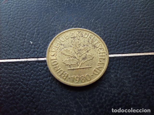 Monedas antiguas de Europa: ALEMANIA ( REP. FEDERAL ) 5 FENNIG 1980 D