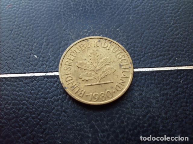 Monedas antiguas de Europa: ALEMANIA ( REP. FEDERAL ) 5 FENNIG 1980 G
