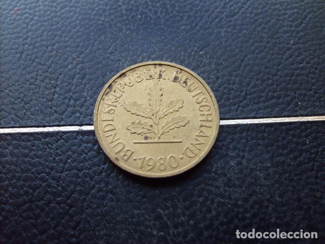 Monedas antiguas de Europa: ALEMANIA ( REP. FEDERAL ) 5 FENNIG 1980 J