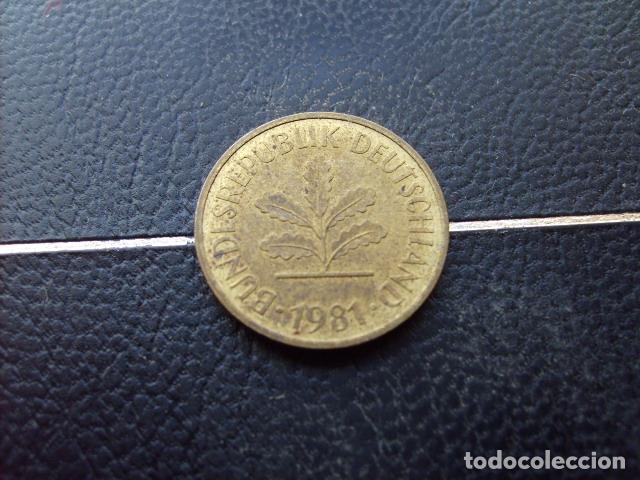 Monedas antiguas de Europa: ALEMANIA ( REP. FEDERAL ) 5 FENNIG 1981 J