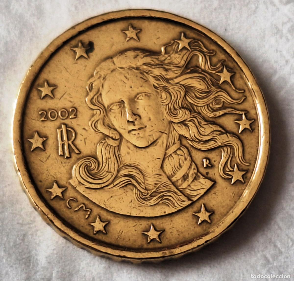 Monedas antiguas de Europa: ITALIA - MONEDA DE 10 CENTIMOS DE EURO DEL A&Ntilde;O 2002 - BIEN CONSERVADA