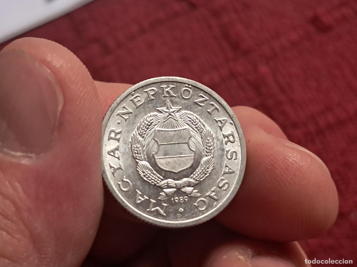 Monedas antiguas de Europa: MONEDA DE HUNGR&Iacute;A 1 FORINT 1989 BP, AU, KM# 575, &Eacute;H# 1589, H# 2327, Sch&ouml;n# 59a, Adamo# F6.3, N# 1124