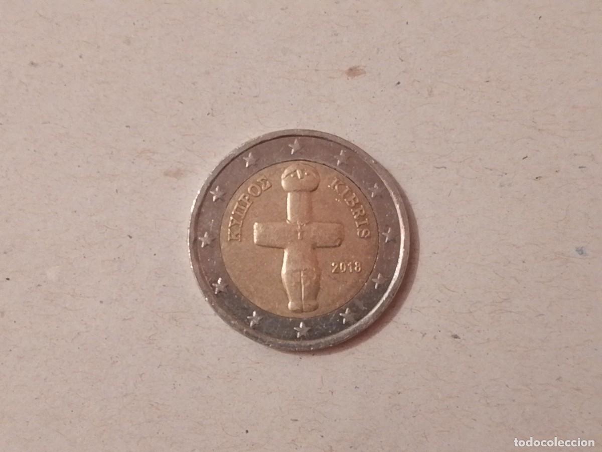Monedas antiguas de Europa: Moneda 2 euros, Chipre, a&ntilde;o 2018