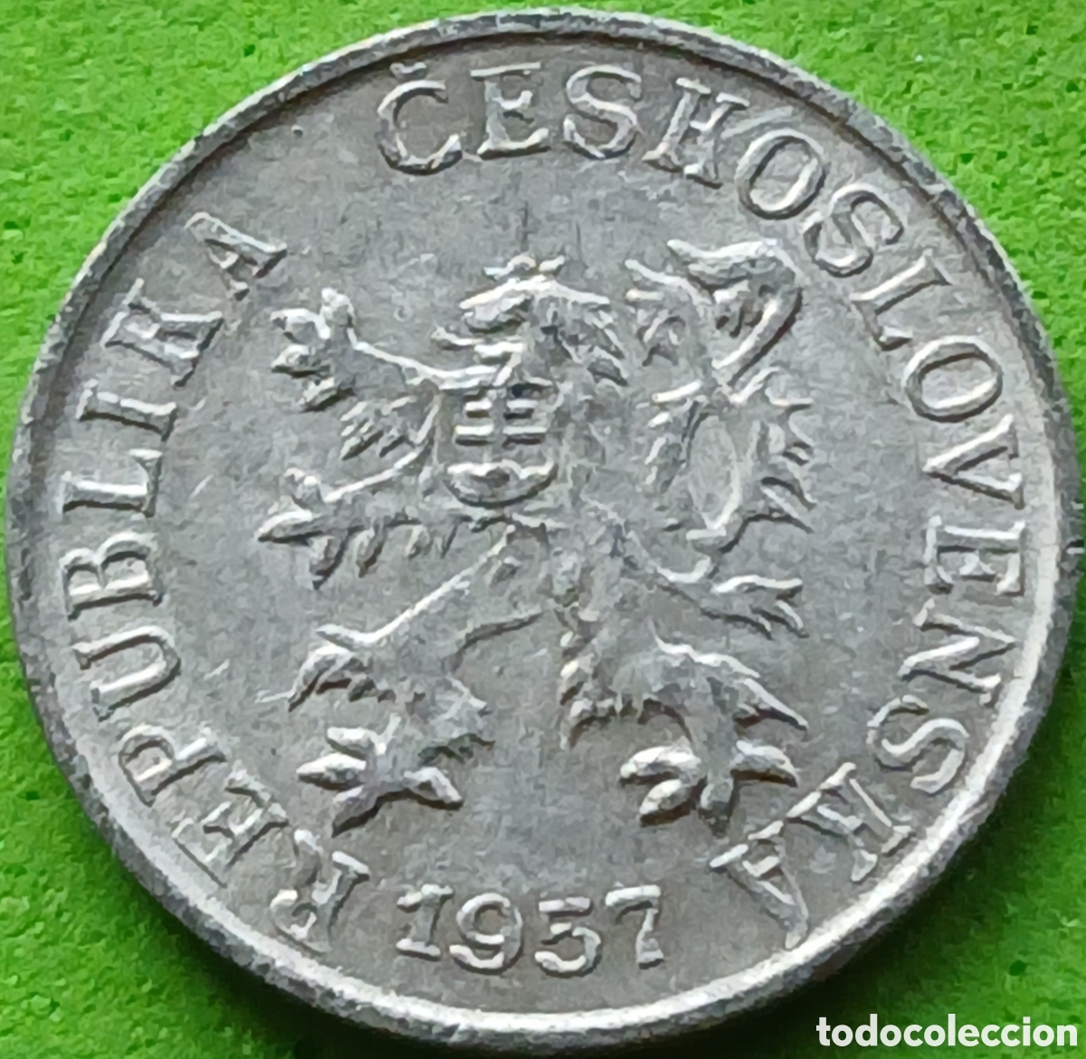 Monnaies anciennes de Europe: Checoslovaquia 1 heller 1957 km#35