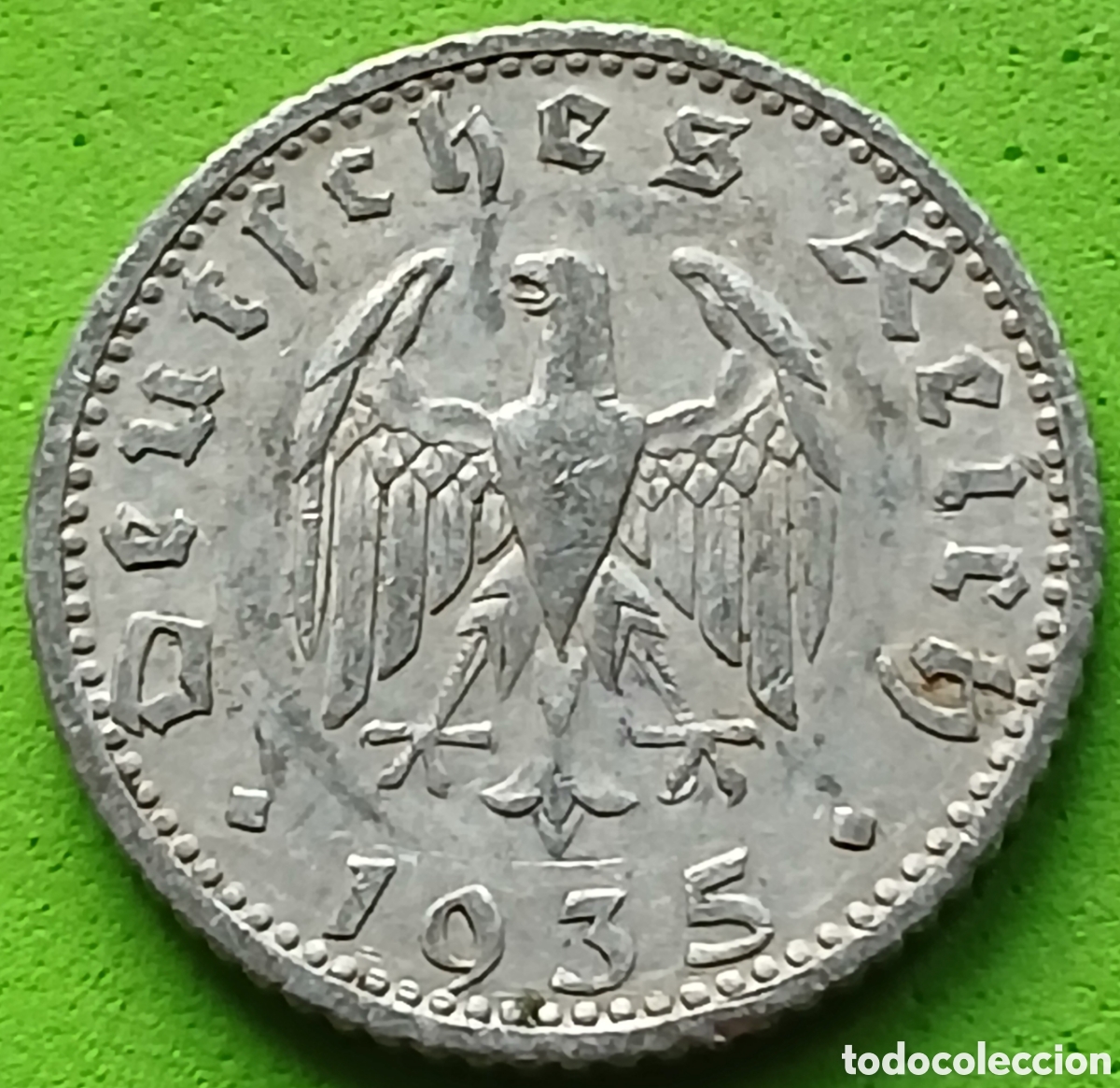 Monnaies anciennes de Europe: Alemania Tercer Reich 50 reichspfennig 1935 D km#87