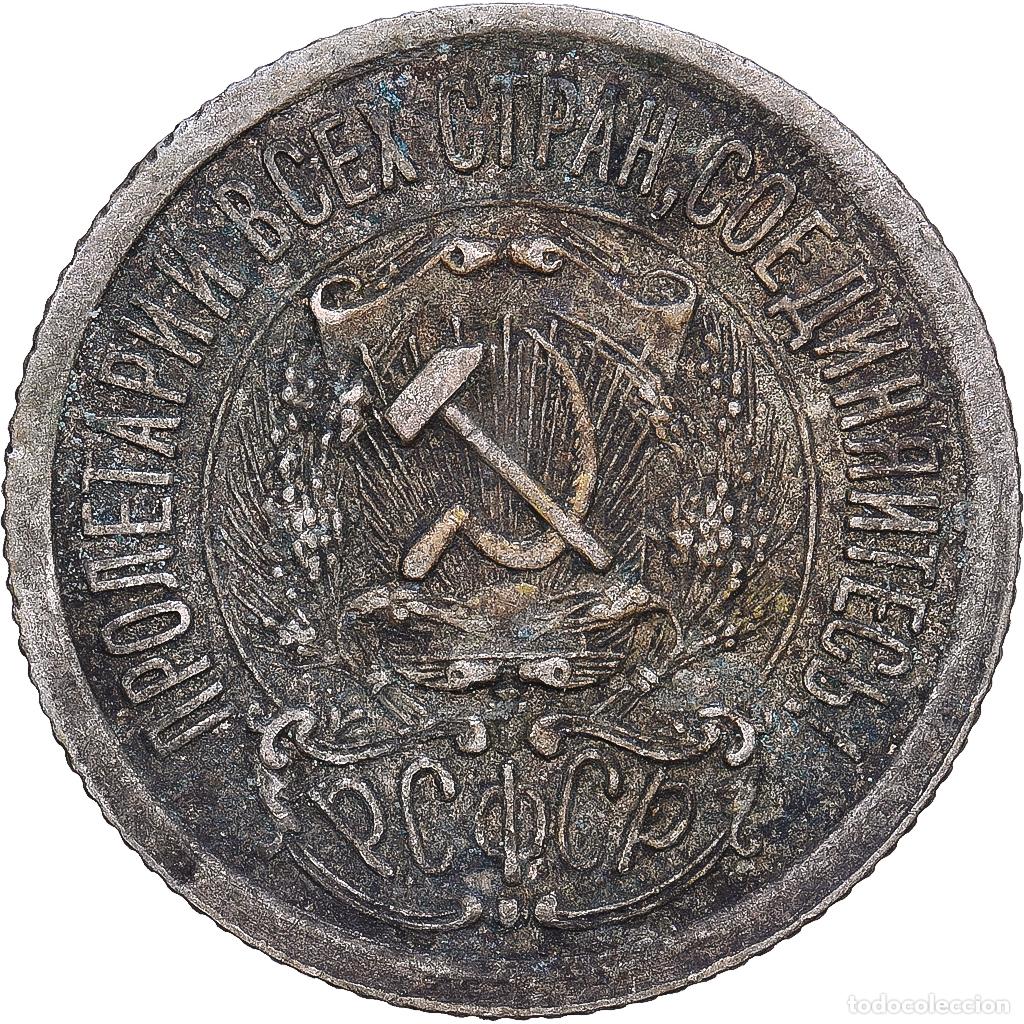 Monedas antiguas de Europa: [#1168280] Rusia, Soviet Union, 15 Kopeks, 1923, Plata, BC+, KM:81