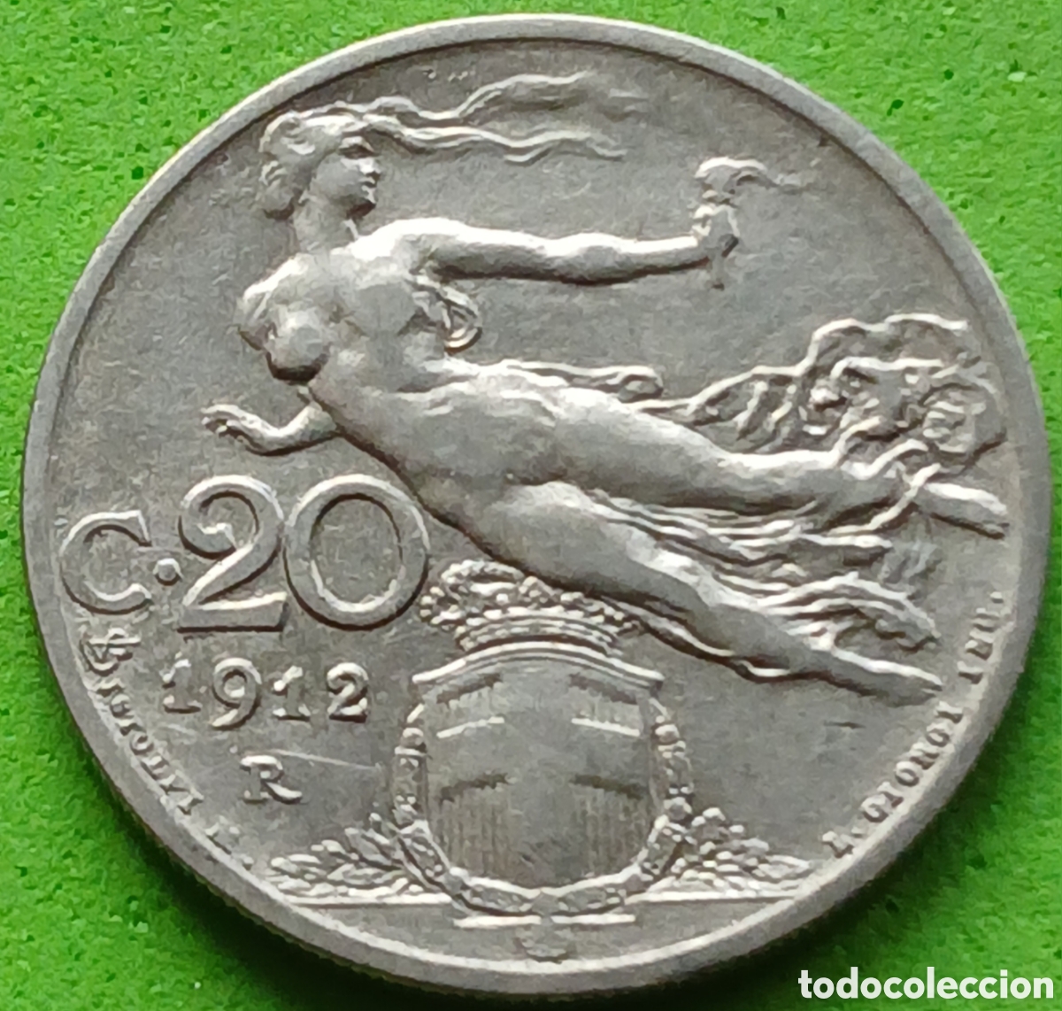 Alte M&uuml;nzen aus Europa: Italia 20 centesimos 1912 km#44