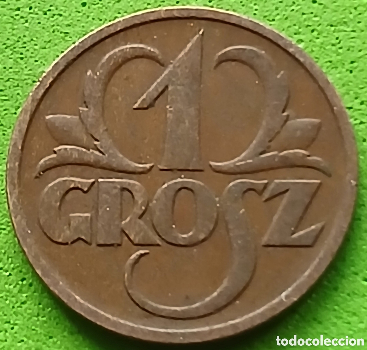 Monedas antiguas de Europa: Polonia 1 grosz 1938 Y#8a