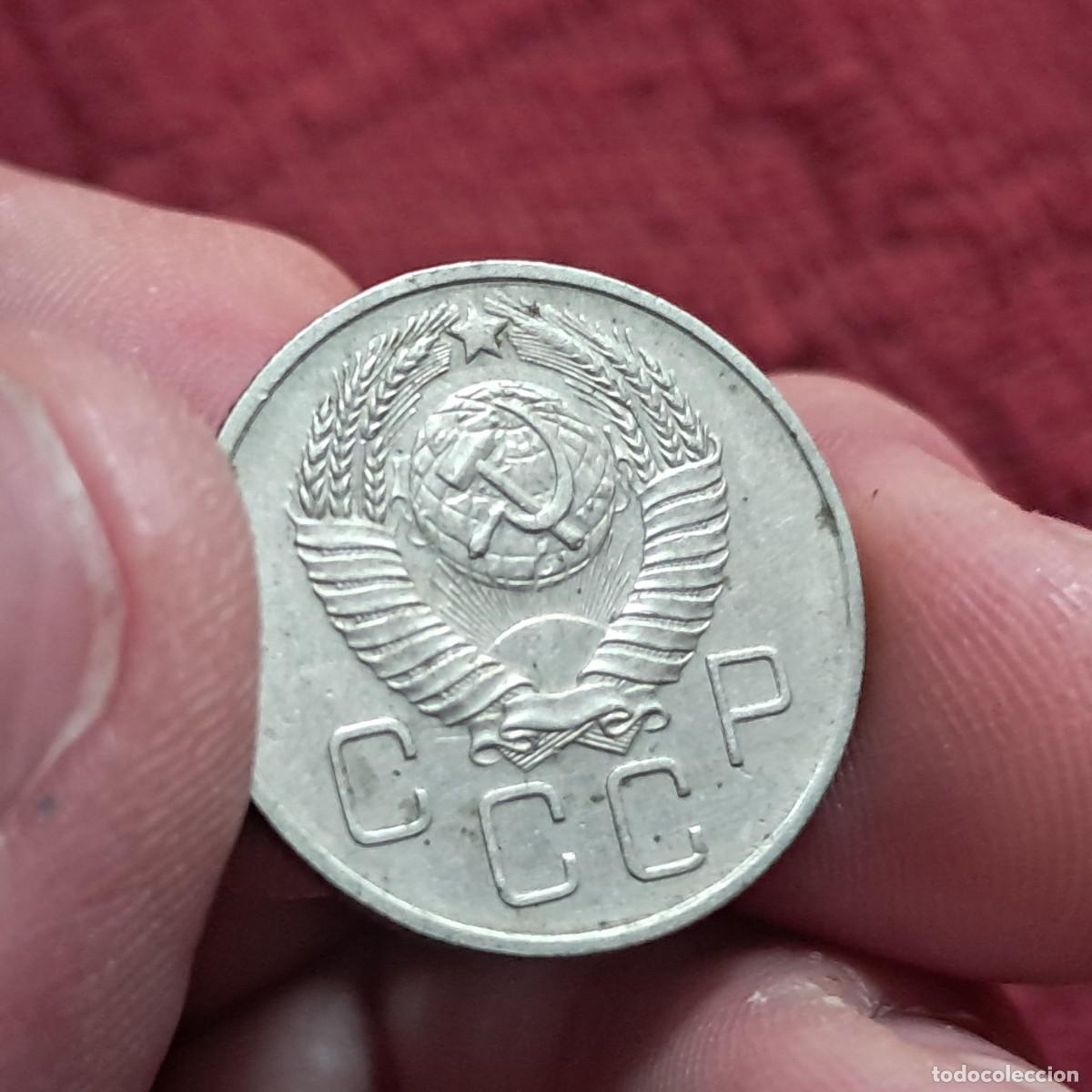 Monedas antiguas de Europa: MONEDA DE LA URSS DE 20 KOPEKS 1957 F, (15 cintas) Y# 125, Sch&ouml;n# 74, N# 6523.