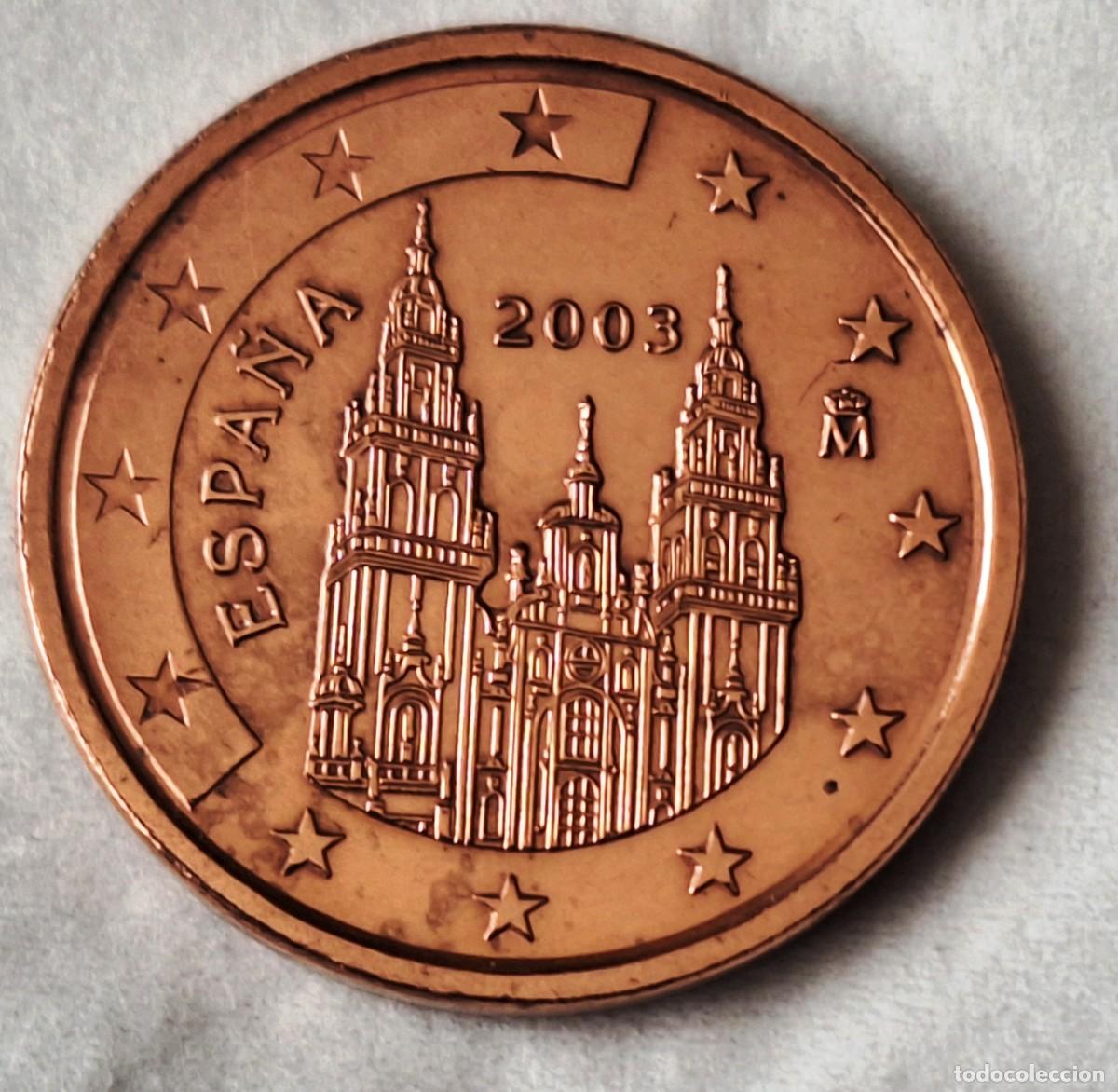Monedas antiguas de Europa: ESPA&Ntilde;A - MONEDA DE 5 CENTIMOS DE EURO DEL A&Ntilde;O 2003- BIEN CONSERVADA