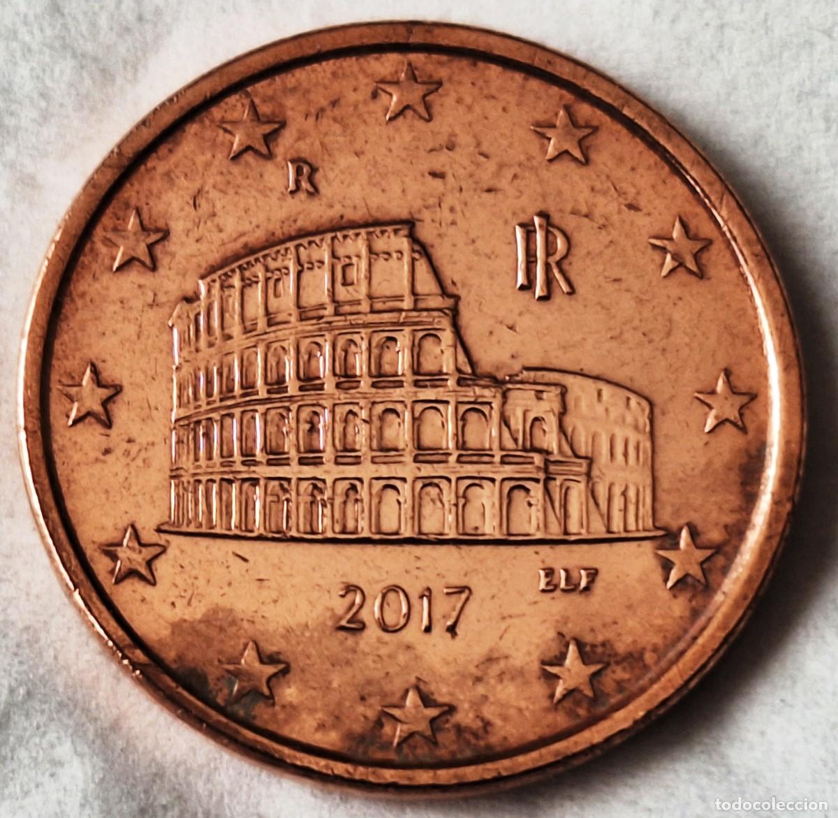 Monedas antiguas de Europa: ITALIA - MONEDA DE 5 CENTIMOS DE EURO DEL A&Ntilde;O 2017- BIEN CONSERVADA