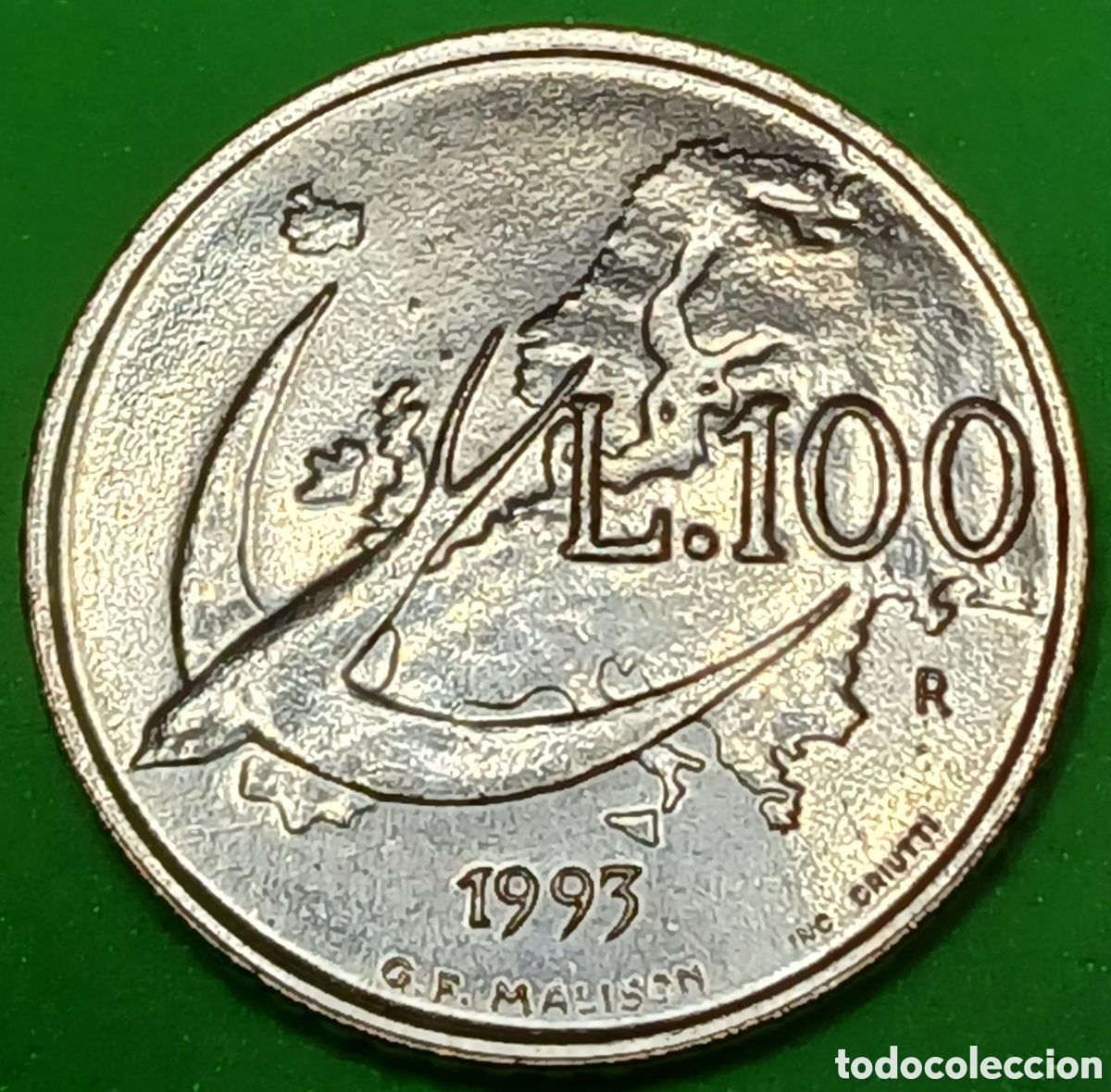 Monedas antiguas de Europa: San Marino 100 liras 1993 km#299