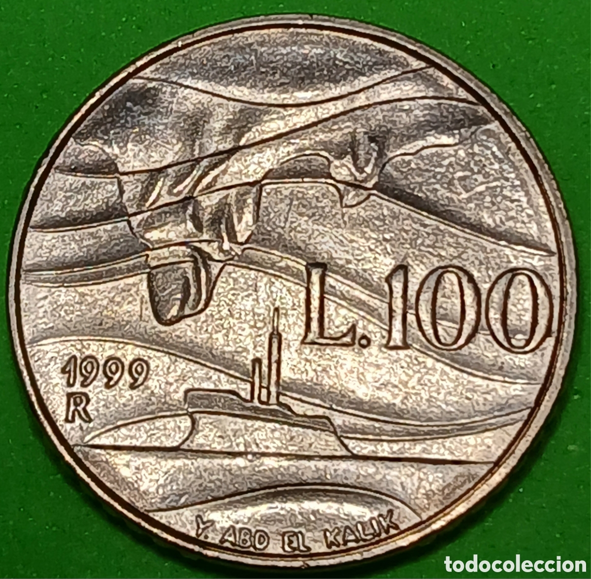 Monedas antiguas de Europa: San Marino 100 liras 1999 km#392 poco com&uacute;n!!