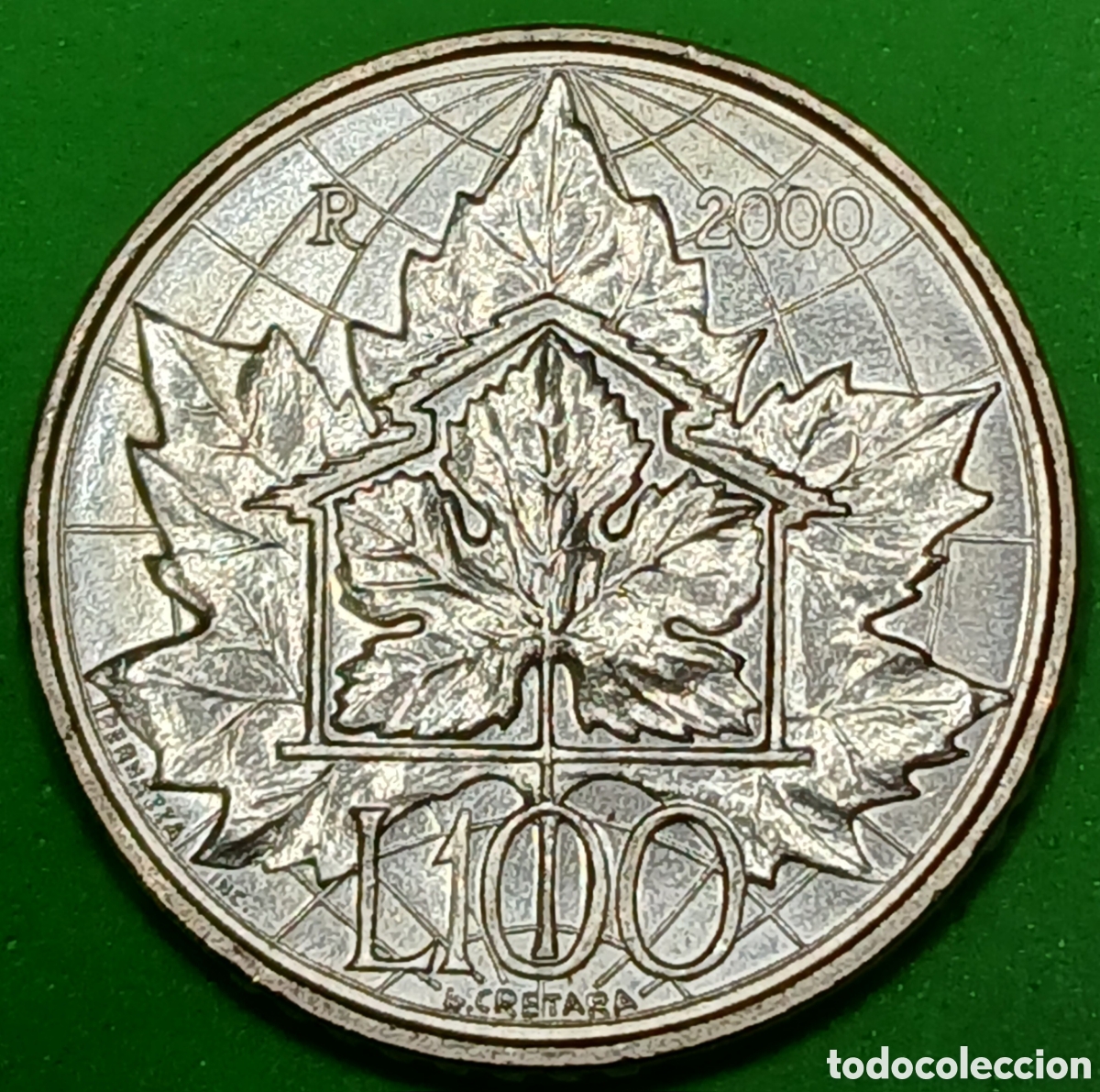 Monedas antiguas de Europa: San Marino 100 liras 2000 km#402 poco com&uacute;n!