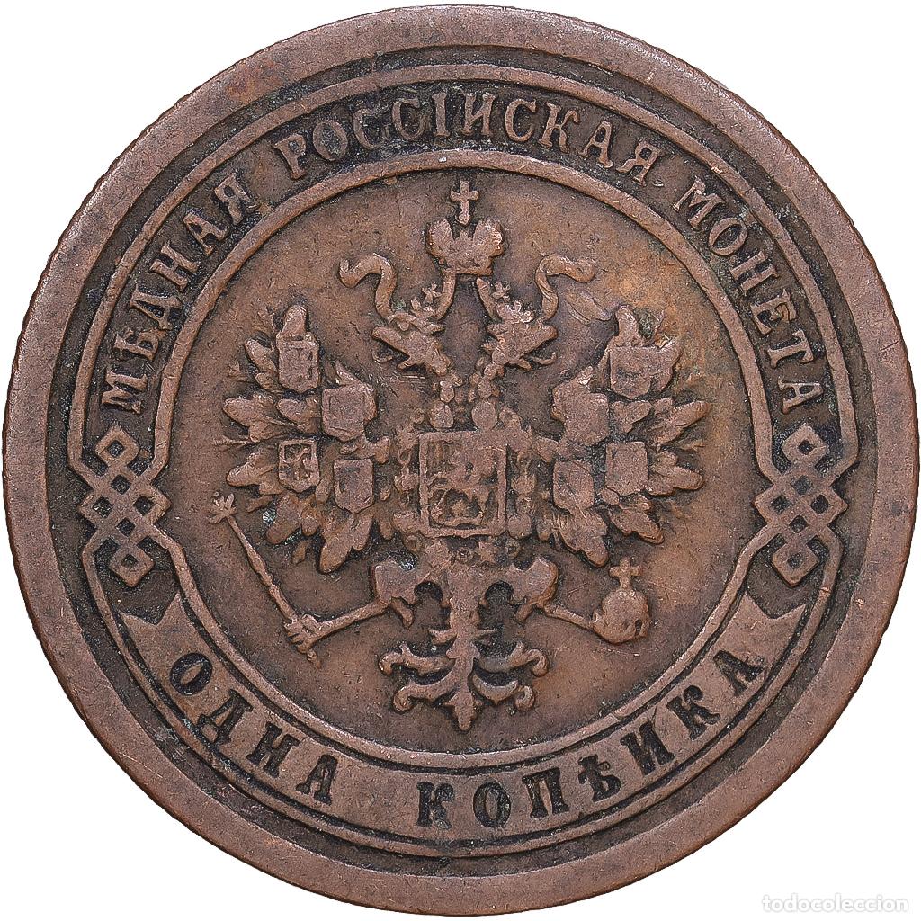 Monedas antiguas de Europa: [#1168387] Rusia, Nicholas II, Kopek, 1894, Saint Petersburg, Cobre, MBC, KM:9.2