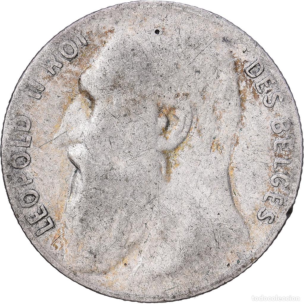 Monedas antiguas de Europa: [#1168236] B&eacute;lgica, Leopold II, 50 Centimes, 1901, Brussels, Plata, BC+, KM:51