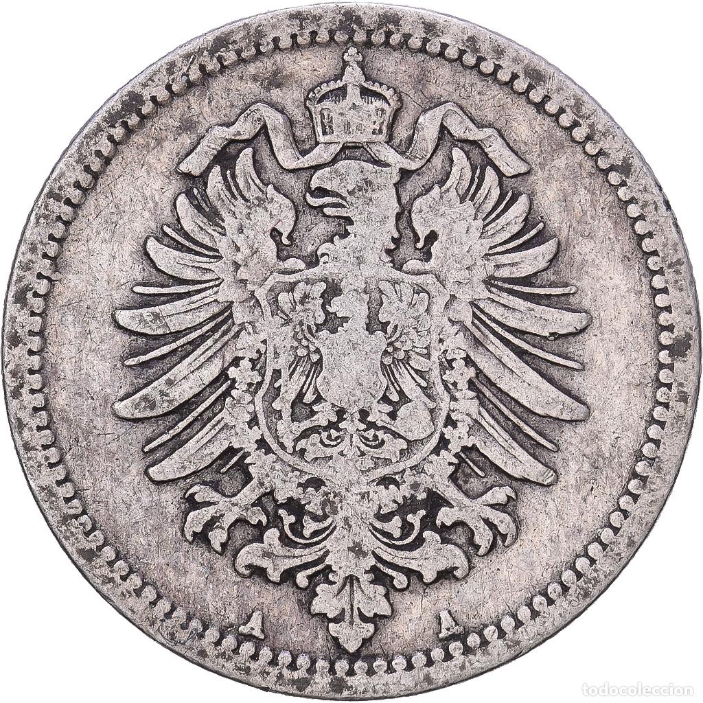 Monedas antiguas de Europa: [#1168224] ALEMANIA - IMPERIO, Wilhelm I, 50 Pfennig, 1876, Berlin, Plata, MBC, KM:6