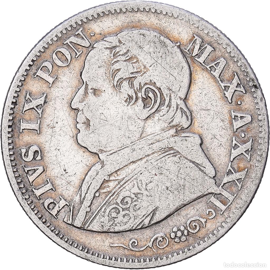 Monedas antiguas de Europa: [#1168246] Estados italianos, PAPAL STATES, Pius IX, 10 Soldi, 50 Centesimi, 1867, Rome
