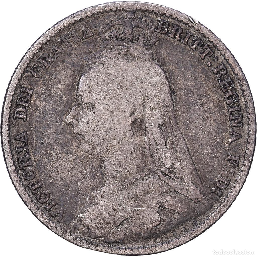Monedas antiguas de Europa: [#1168250] Gran Breta&ntilde;a, Victoria, 6 Pence, 1892, Plata, BC, KM:760