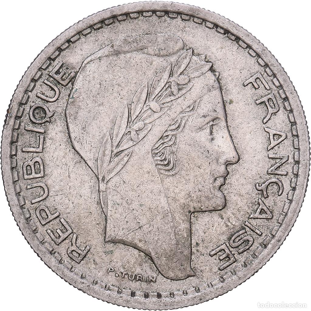 Monedas antiguas de Europa: [#1168255] Francia, 10 Francs, Turin, 1948, Beaumont - Le Roger, Cobre - n&iacute;quel, BC+