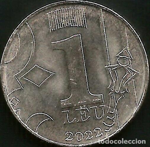 Monedas antiguas de Europa: MOLDAVIA 2022 - 1 LEU- KM 153 - SIN CIRCULAR
